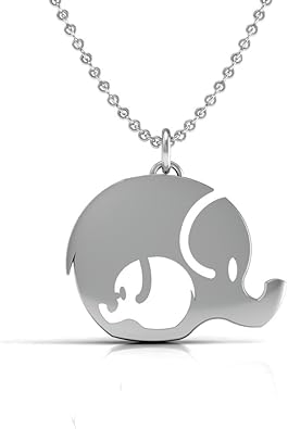 mother daughter elephant necklace