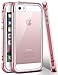 iPhone SE Case, Ansiwee Reinforced PC Frame Highly Durable Crystal Slim Shock-Absorption Flexible Soft Rubber TPU Bumper Hybrid Protective Case for Apple iPhone SE/iPhone 5s 5 (Rose Gold) primary