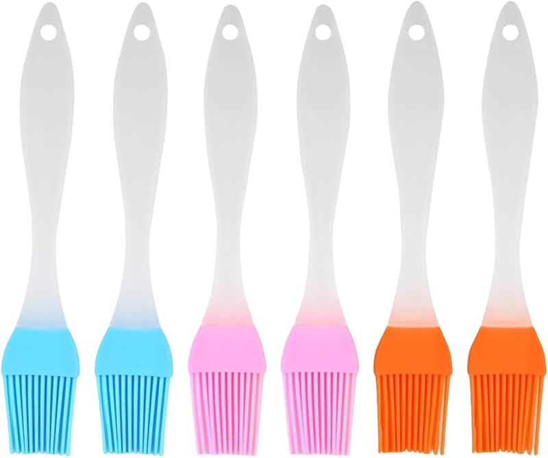 Dyzoxa 6pc Silicone Pastry Brush Set Heat Resistant Basting Grill Cooking BBQ