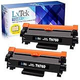 LxTek Compatible Toner Cartridge Replacement for Brother TN760 TN 760 TN730 to use with HL-L2350DW DCP-L2550DW MFC-L2710DW HL-L2395DW MFC-L2750DW HL-L2370DW HL-L2390DW Printer (Black, 2-Pack)