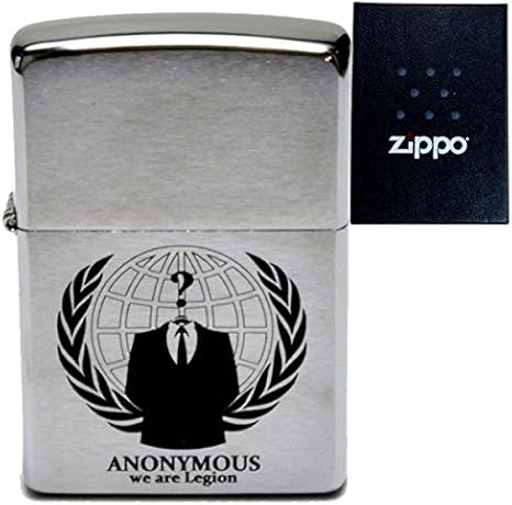 Amazon Co Jp アノニマス エンブレム ロゴ ガイフォークス オリジナル Zippo 0 クロムサテーナ Vフォー ヴェンデッタ 刻印 Anonymous デザイン ハッカー 4chan お面 仮面 覆面 マスク グッズ ジッポ ライター おもしろ スタンダード スポーツ アウトドア