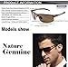 DUCO Mens Sports Polarized Sunglasses UV Protection Sunglasses for Men 8177s(Brown Frame Brown Lens)