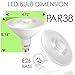 Sunco Lighting 10 Pack Outdoor LED Flood Light, Waterproof PAR38 LED Bulb, Dimmable, 100W Equivalent 13W, Exterior, Wet-Rated, 3000K Warm White 1050 LM, E26 Base, UL Energy Star