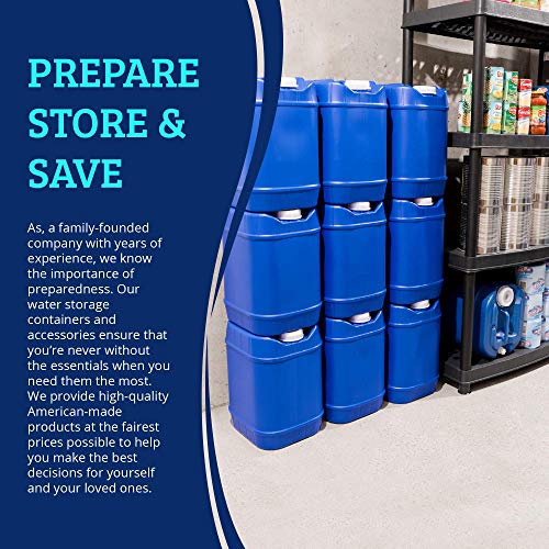 5Gallon Stackable Water Containers (60 Total gallons), Emergency Water