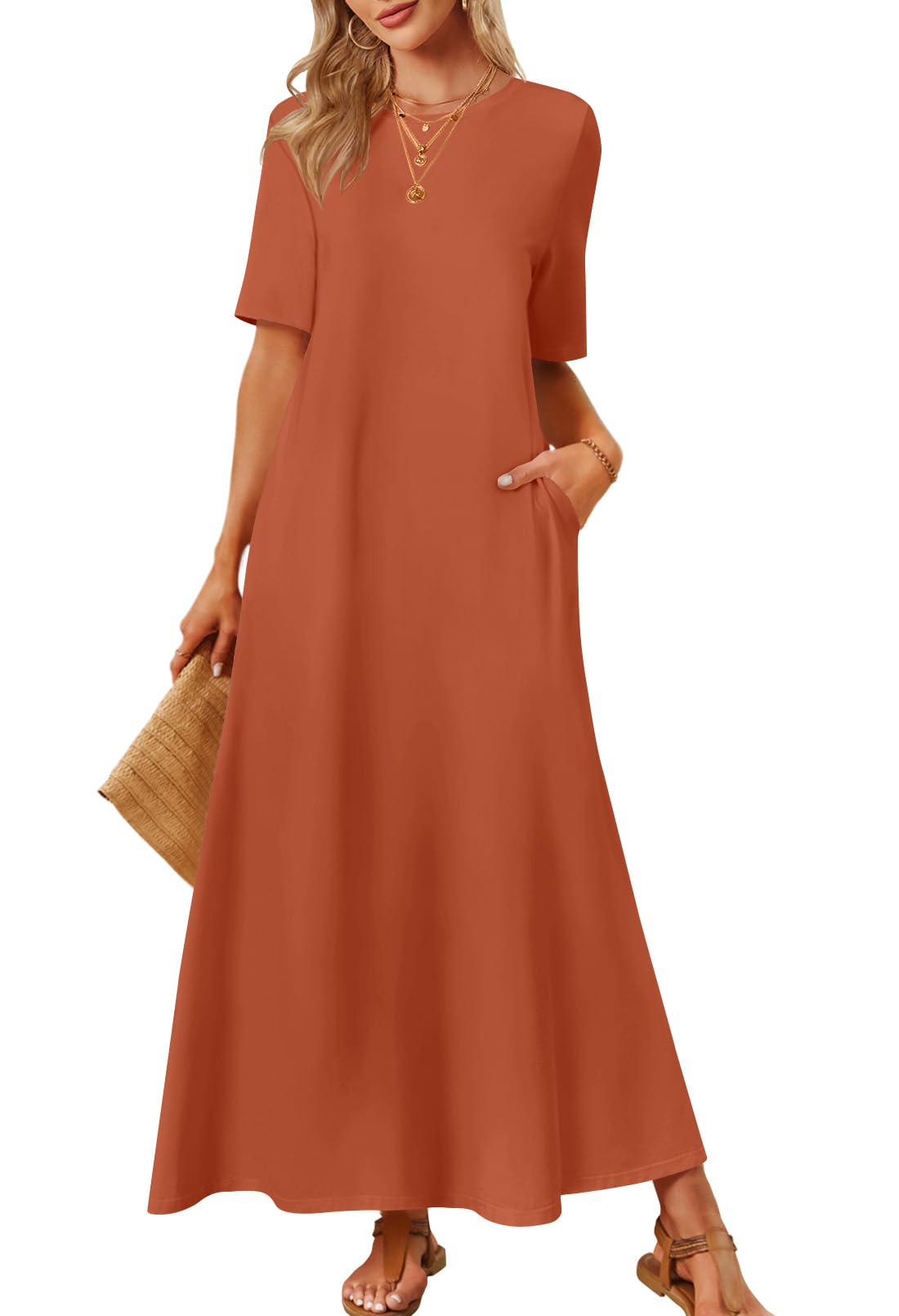 MEROKEETY Women's 2025 Spring Summer Casual Maxi