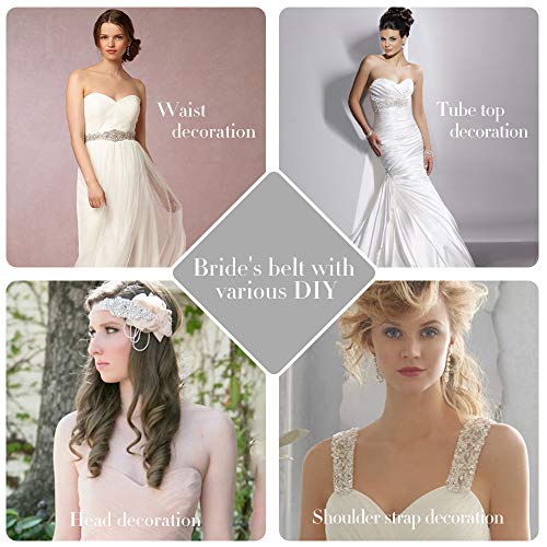 Bridal Beaded Belts Bridesmaid Wedding Rhinestone Sash Crystal Pearl Belts