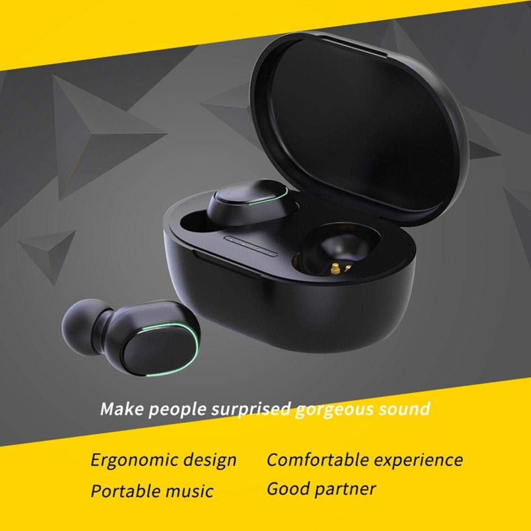 Zimrio Mini Wireless Earbuds Auto Pairing in-Ear Stereo Earphone with Charging Case Bluetooth Headsets