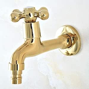 IWQW Grifo Grifo para Lavadora con Manija Cruzada Individual De Baño De
