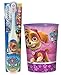 Paw Patrol Skye Toothbrush & Rinse Cup Bundle: 2 Items - Spinbrush Toothbrush, Pink Character Rinse Cup