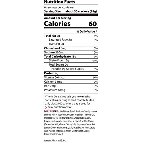 Fiber Gourmet Cheese Thinables 6 oz Pricepulse