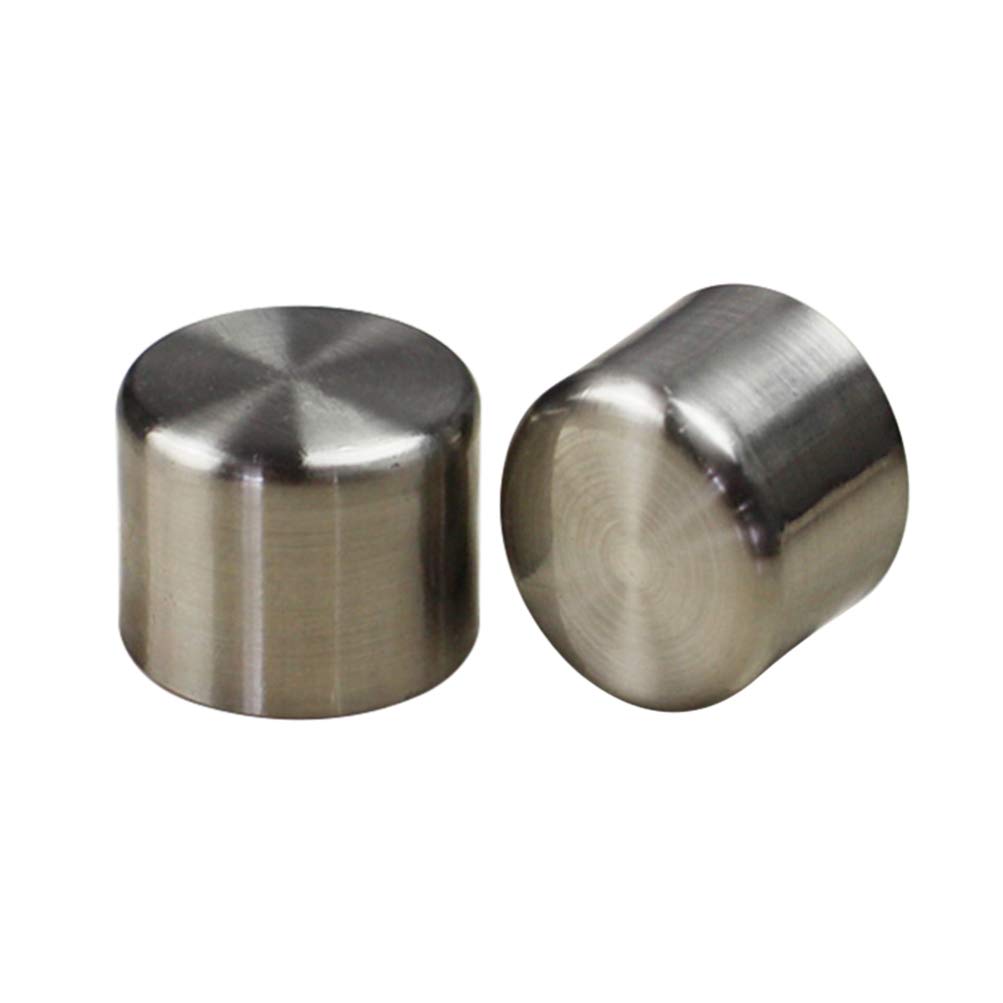 LIOOBO 2 Pcs Curtain Rod Covers Ends Replacement Alloy Drapery Pole Rail Heads Caps Covers Ends 28mm