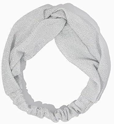 Metallic Bandeau Headwrap Buy Silver GET Black Free (SILVER)