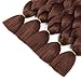 Alissa Jumbo Braiding Hair Extensions High Temperature Kanekalon Synthetic Braiding Twist Hair Multiple Tone Colored Jumbo Braiding Hair (24'',33#)