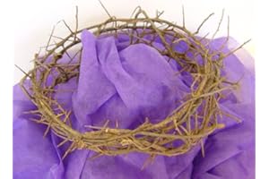 Holy Land Imports Authentic Crown of Thorns - Real Life Size, Purple