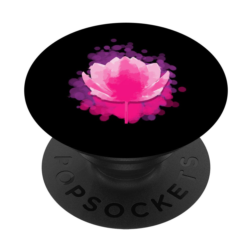Lotus Flower Yoga Meditation Cool Yogis Pose Gift PopSockets Grip and Stand for Phones and Tablets