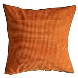 Pillow Cases Standard Size, CaseShell? Solid Orange Corn Kernels Pattern Polyester Throw Pillow Covers Pillowcase Sham Decor Cushion Slipcovers Square 17x17 Inch