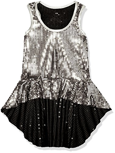 Gia-Mia Dance Big Girls' Sequin Peplum Tank Dance Jazz Costume Performance Team
