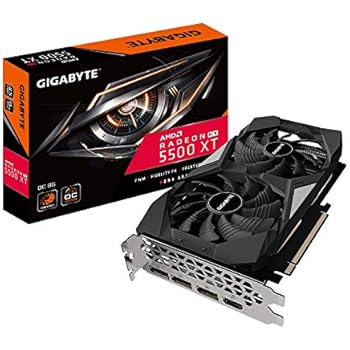 GIGABYTE Radeon RX 5500 XT OC 8G Graphics Card, PCIe 4.0, 8GB 128-Bit GDDR6, GV-R55XTOC-8GD Video Card