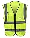 EGELEXY Visibility Reflective Vest Working Clothes Motorcycle Cycling Sports Outdoor Reflective Safety Clothing (Yellow)