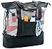 Mesh Beach Bag With Insulated Picnic Cooler | Top Zipper Closure & Detachable Cooler