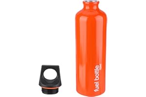 Luqeeg 750ml Aluminum Alloy Petrol Storage Container Seamless Craftsmanship Solid Durable, Leak Proof Cap, Lid with Ring Hand
