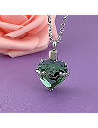 YOUFENG - Collar con colgante de urna para cenizas siempre en mi corazón