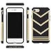 Mothca for iPhone 8/ iPhone 7 Case, 2 in 1 Classic Sporty [Anti-Slip] Case Rugged Bumper [Shock-Absorption] Case Slim Non-Gap Fit for iPhone 8/7, Compatible with Most Wireless Charger (Gold Black)