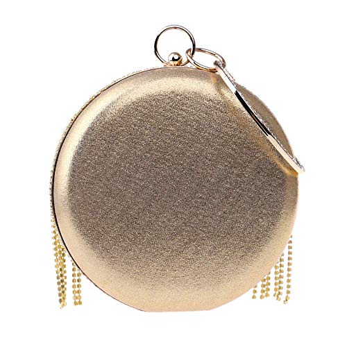 YOUTO Evening Party Clutch Bags Night Party Bags Tassel Women's Clutches Evening Bag Clutch Purse Bags Special Occasion Evening Handbags Evening Clutches Purses (Color : Gold) - Thumbnail 7
