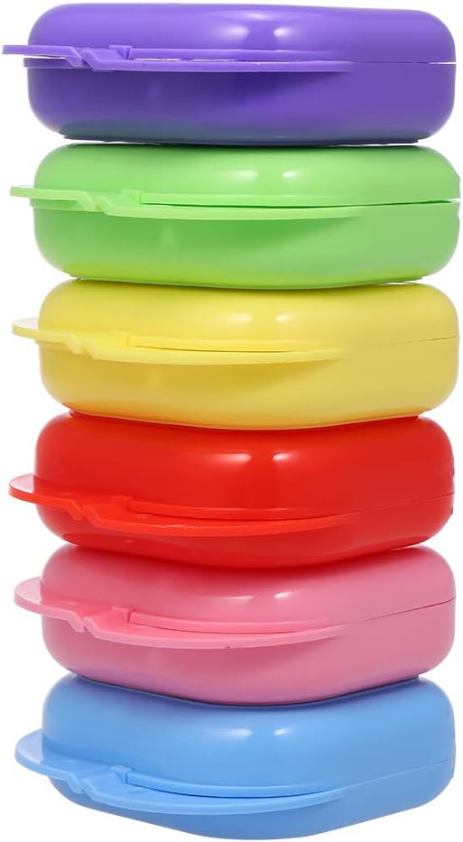 Lebeaut Denture Box Denture Case Dental False Teeth Cleaning Box Denture Bath Container Retainer Denture Holder