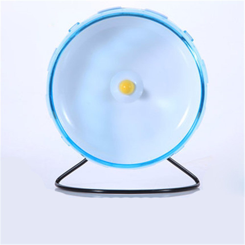 Pet Online Hamster exercise wheel plastic stent small animal hedgehog treadmill large, 21cm, blue