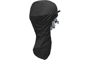 NORTHBOAT Waterproof Outboard Boat Motor Cover for 150-225HP，97.6 inch C * 77.5 inch H, Heavy Duty, Fade-Resistant, Universal Fit Engine Protection
