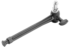 PHOCUS 6" Super Clamp Extension Arm with Universal Adapter Spigot for Mounting Photo Studio Light, Strobe, LED Light or Camera