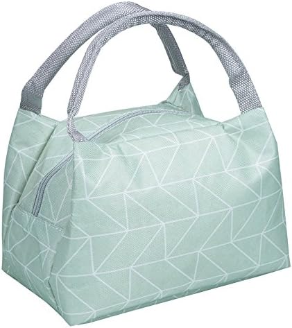 Insulated Lunch Bag Reusable Lunch box Lunch Container Modern Portable Cooler Tote Bag with Zip Closure for Adults&amp;Kids