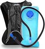 Aduro Sport Hydration Backpack [Hydro-Pro], 1.5L / 2L / 3L BPA Free Water Bladder, Unisex, Water Resistant, Durable, Light Weight, Adjustable Sizing. Great for Hiking, Running, Biking, Camping