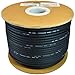 GLS Audio Bulk Microphone Cable 300' Black Mic -300ft Signal Mike Cable