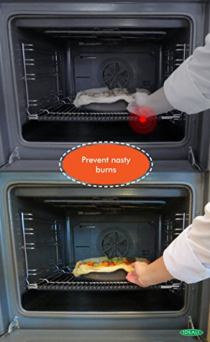 IDEALI Oven Protector Set: 2 Non-Stick Oven Liners + FREE 2 Oven Rack Guards| Quality BPA-Free, Easy 2 Clean & Dishwasher Safe| Top Liner Kit For Electric, Gas, Grill, Microwave and Toaster Ovens. - Thumbnail 3