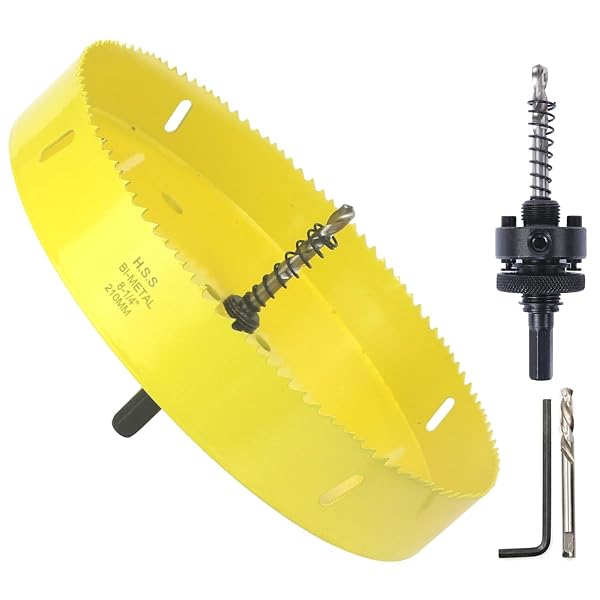 JIECHENG 8 1 4 Inch Hole Saw For Wood Soft Metal Drywall Plasterboard Jiecheng 8 1 4 inch hole saw for wood soft metal drywall plasterboard