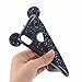 iPhone X Case, Umiko(TM) Lovely Cute Animal 3D Glitter Bling Rhinestone Disney Mickey Mouse Ears Sparkly Diamond Soft TPU Rubber Case with Strap for Apple iPhone X, Black