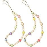 Staqlo Phone Charms Strap Beads Pearl Bracelet Cute Wristlet Lanyards