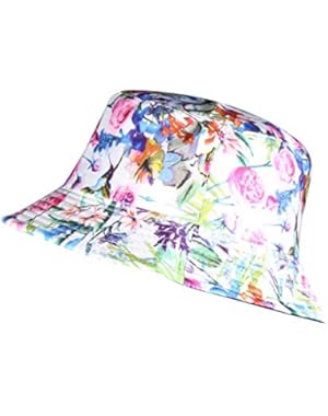 Womens Bucket Sun Hat Printed Pattern Lightweight Bucket Hats Foldable Beach Hat