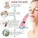 Blackhead Remover Pore Vacuum [Upgrade 2019], Electric Skin Pore Cleaner Blackhead Vacuum Suction Removal Rechargeable Skin Peeling Machine Comedone Acne Comedo Beauty Device For Nose Face (Pink)