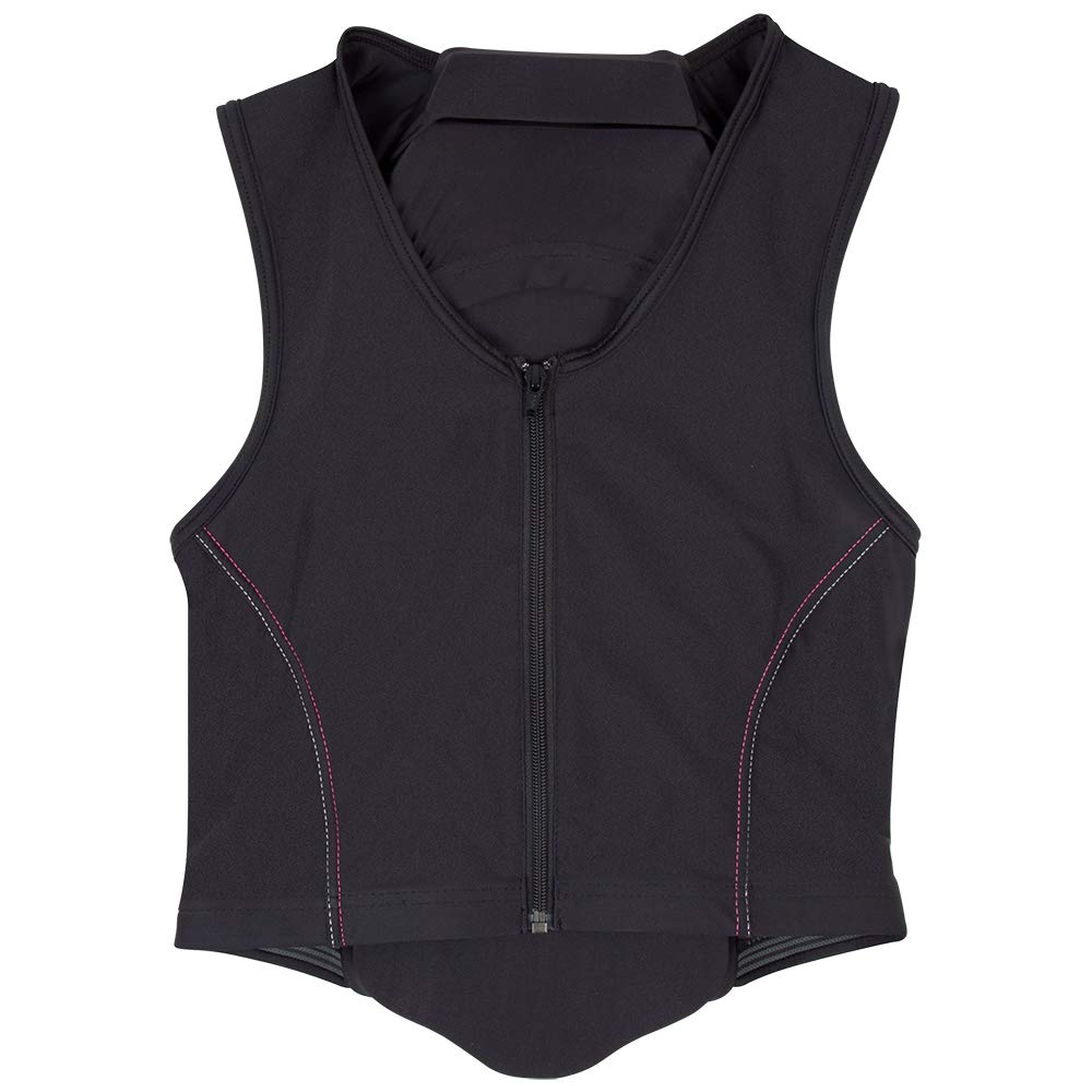 PFIFF 102842 Back Protector 'Guardian Angel' for Children, Black/Pink, M