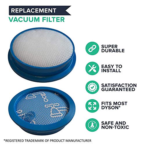 ZVac Dyson DC24 Filter Replacements - Washable Vacuum Cleaner Filters - Quick and Simple Installation, OEM-Grade Accessories - Best Air Purifier Attachments for Dust, Dirt, Pet Hair - 5.9 x 4.7 Inches