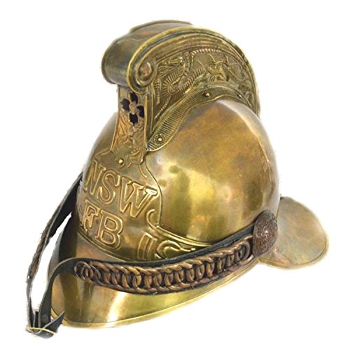 Collectible Fire Bridge British Full Brass Fireman Helmet Nsw Fb W Soft Liner