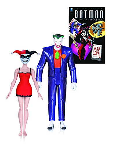 DC Collectibles Batman Animated Series: The Joker & Harley Quinn Mad Love Book & Action Figure (2 Pack)
