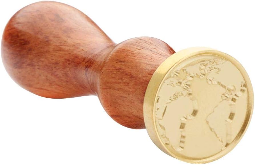 Suruc - World View Ancient Sealing Wax Stamps Wood Handle Craft Wax Seal Stamp (5)
