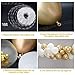 Balloon Garland Arch Kit, Balloons Garland Set Gold White Balloons Confetti Artificial Palm Wedding Shower Birthday Party Halloween Decorations DIY Decor Pack of 139