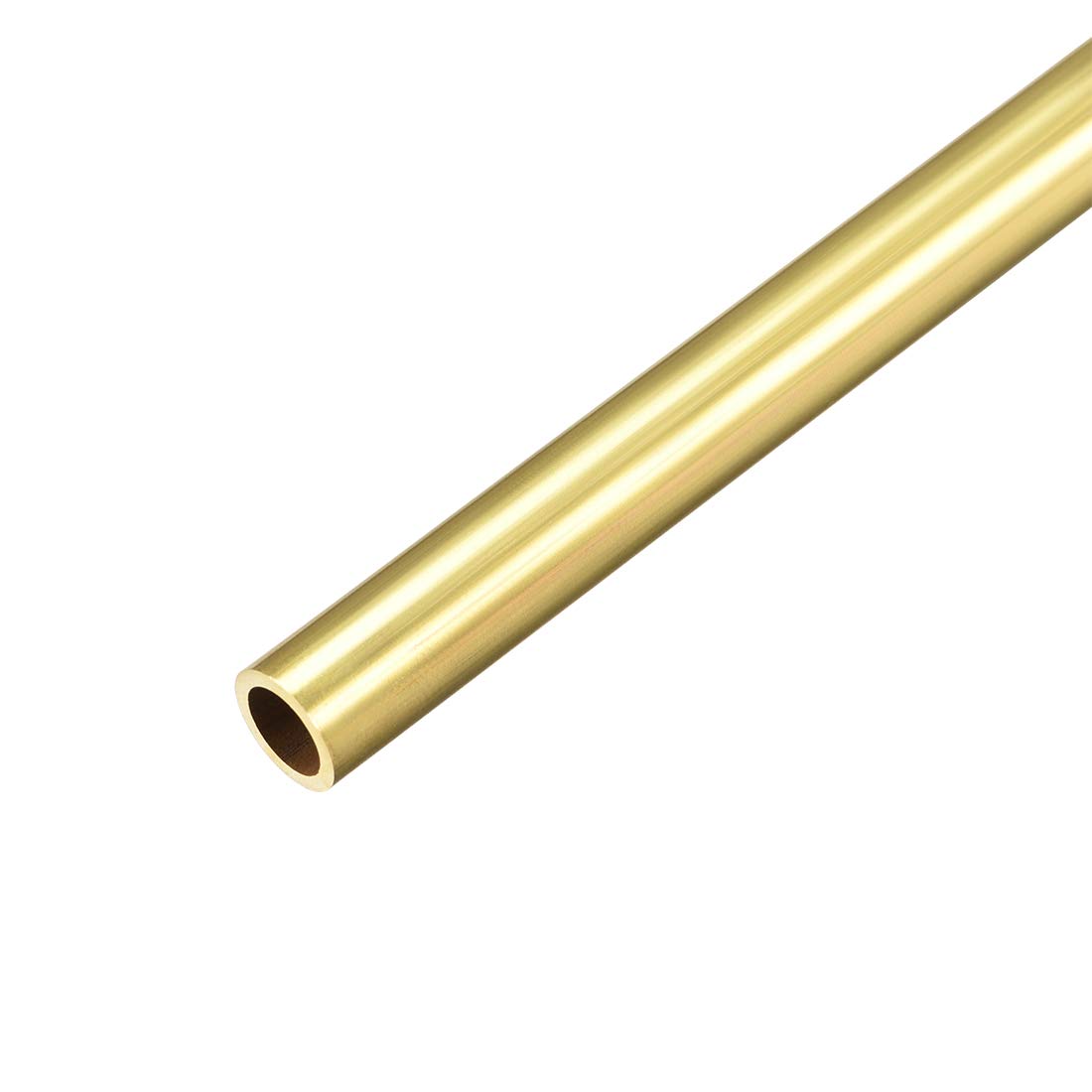 sourcing map Brass Round Tube, 300mm Length 7mm OD 1mm Wall Thickness, Seamless Straight Pipe Tubing