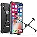 iPhone X Bumper, Apple iPhone X Cases, Ultra Thin Apple iPhone X Bumper Case Aluminum Metal Frame Cover [2 Extra Protectors][Support Wireless Charging] for iPhone X/10 (2017)OATSBASF (iPhone X-Black2)