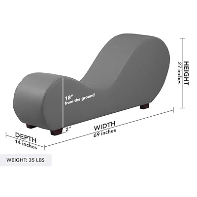 Buy Modern Bonded Leather Chaise Lounge Yoga Chair For Stretching And Relaxation Grey Online In South Africa B01n6va06u